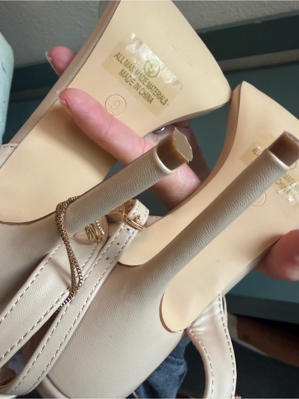 LULUS Eisley Nude Clear Strap Stiletto Heels Anklet - Picture 8 of 8